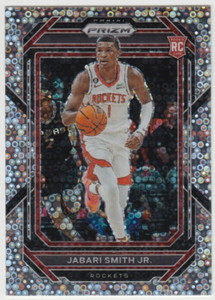 2022-23 Prizm Fast Break Jabari Smith Jr. Silver Disco Prizm #228 Rookie RC