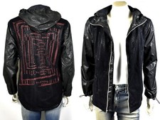 True Religion Men's Contrast Mesh Full Zip Hooded Jacket - 100249