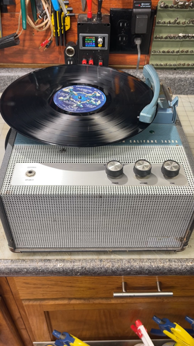 Rheem Califone 1430A Record Player Tested Working See Description - Video 1 of 1