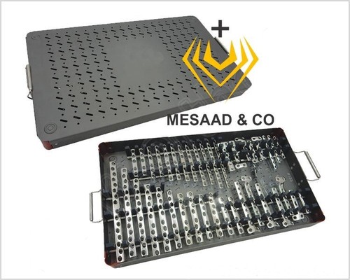 Juego de placas de fragmentos grandes ortopédicas grado OR instrumentos quirúrgicos calidad CE A+ - Imagen 2 de 3