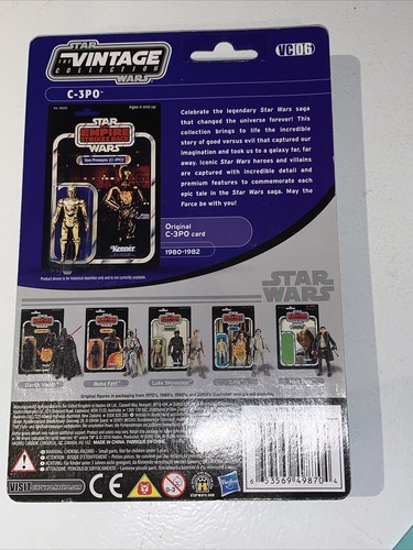 Star Wars The Vintage Collection C-3PO Moc Sealed US Card VC06 Fett Offer - Picture 10 of 10