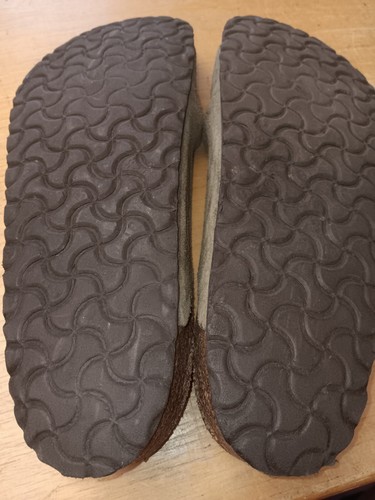 Plantilla rosa única? Sandalia Birkenstock Slide Hombre Talla 45/12 290 ¡Buena Usada LQQK! - Imagen 12 de 12