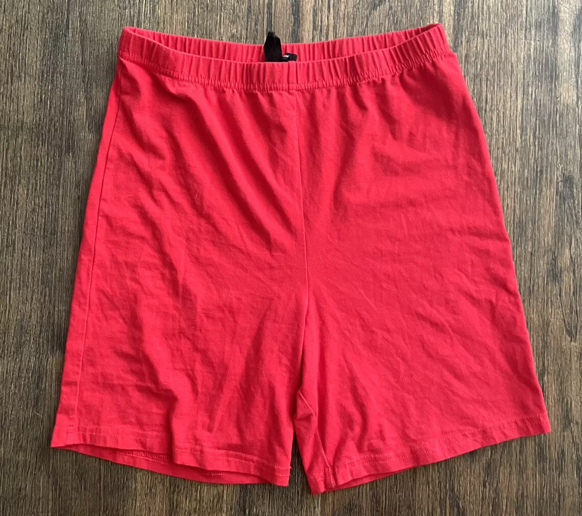 Urban Outfitters Out From Under Red Biker Shorts Cotton Size Medium