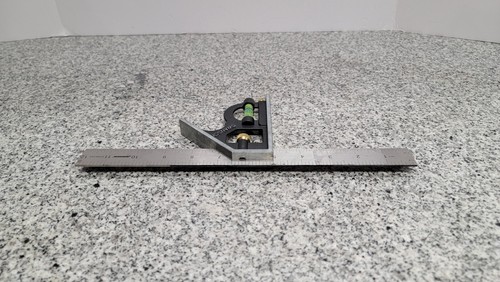 Swanson Tool 12-Inch Combo Square (Stainless Steel) Miter Square, Try Square a-x - Picture 5 of 6