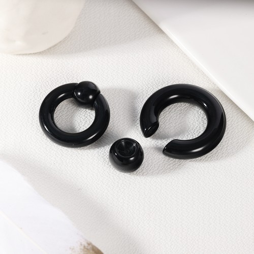 1 Pair Acrylic Nose Rings BCR Septum Rings Hoop Earrings Ear Gauge Body Jewelry - Picture 16 of 22