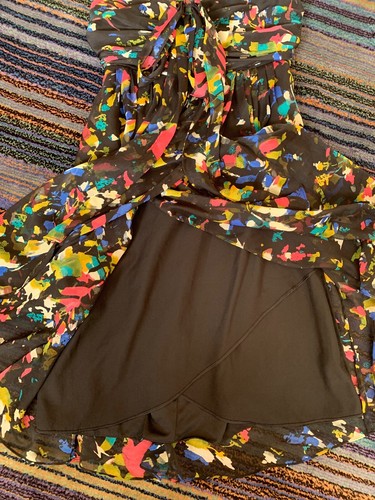 The Limited ärmelloses mehrfarbiges schwarzes Kleid Größe 0 - Bild 4 von 9