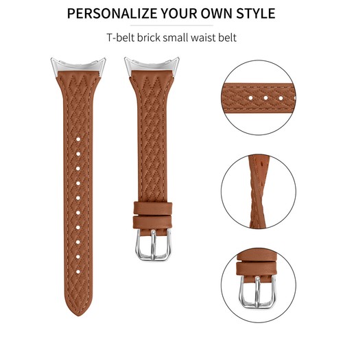 Slim Genuine Leather Wrist Watch Band Strap Replacement for Google Pixel 2 1 - Picture 5 of 42