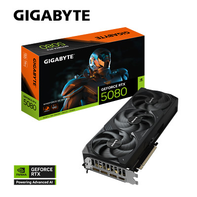 Gigabyte GeForce RTX™ 5080 WINDFORCE OC SFF 16G GDDR7 256bit