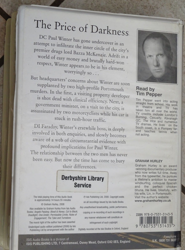 Graham Hurley 'The Price of Darkness' Unabridged 12 Cassettes 15 Hours - Imagen 2 de 4