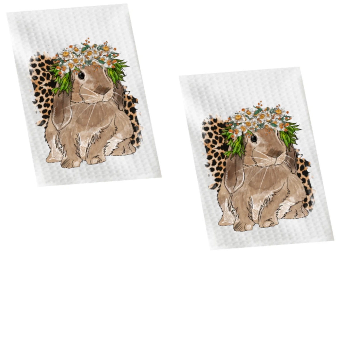 Animal print on sale kitchen towels