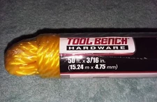 50 ft. Multi-Purpose Rope Camp Farm Garden Yellow Poly Rope