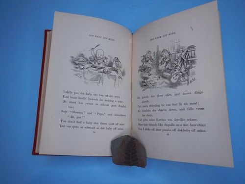 LEEDLE YAWCOB STRAUSS by Adams 1878 humor poetry German accent - Picture 12 of 12