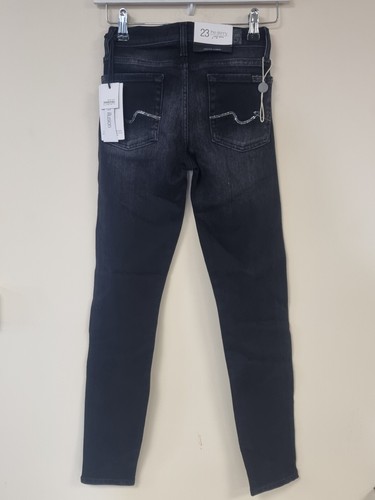 7 For All Mankind Damen Jeans mit Swarovski Elements - Schwarz, Größe 23 - Bild 2 von 2