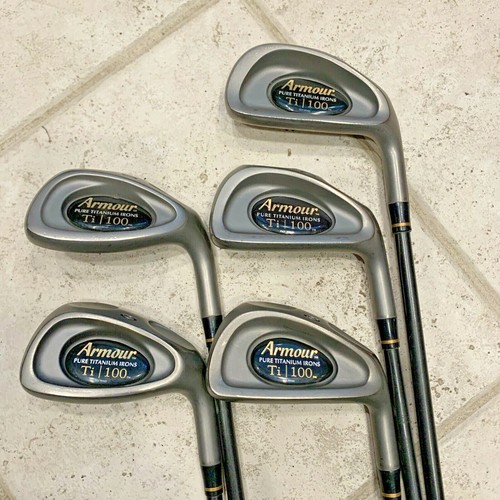 Armour Ti 100 Pure Titanium Irons Partial Set 5-8,P (5) Stiff Flex Graphite RH - Picture 6 of 7