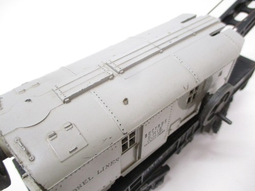 Coche grúa Lionel 2460 Erie cabina gris brillante 1946 posguerra calibre O X6487 - Imagen 6 de 13