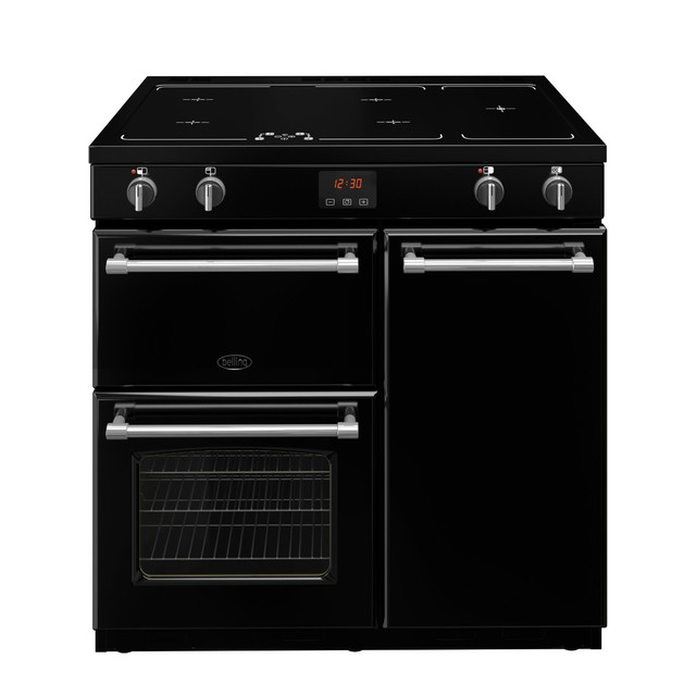 Belling Farmhouse 90 Ei Range Cooker 90cm Induktionskochfeld Black online kaufen eBay