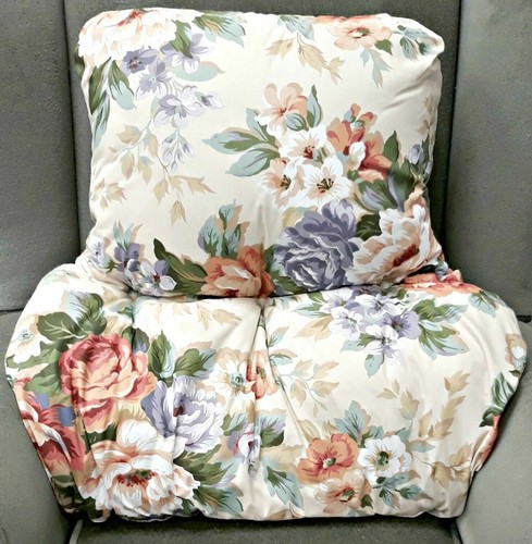 COJÍN/ALMOHADA DE SOPORTE LUMBAR Y PATRÓN FLORAL IMPRESO *Hecho en el Reino Unido* - Imagen 6 de 13