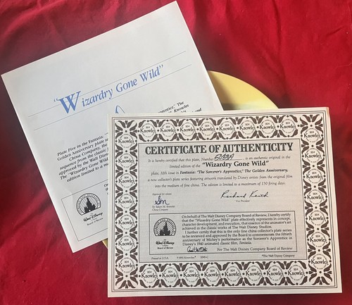 1991 Disney's "Wizardry Gone Wild” W/COA NIB FREE SHIPPING - Picture 3 of 4