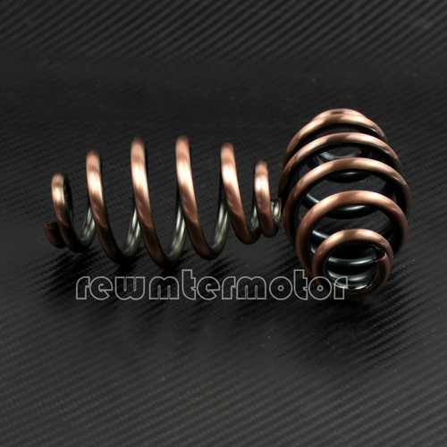 Kit de montaje de resortes de asiento individual para motocicletas de 3" cobre apto para Harley Chopper Bobber - Imagen 6 de 7