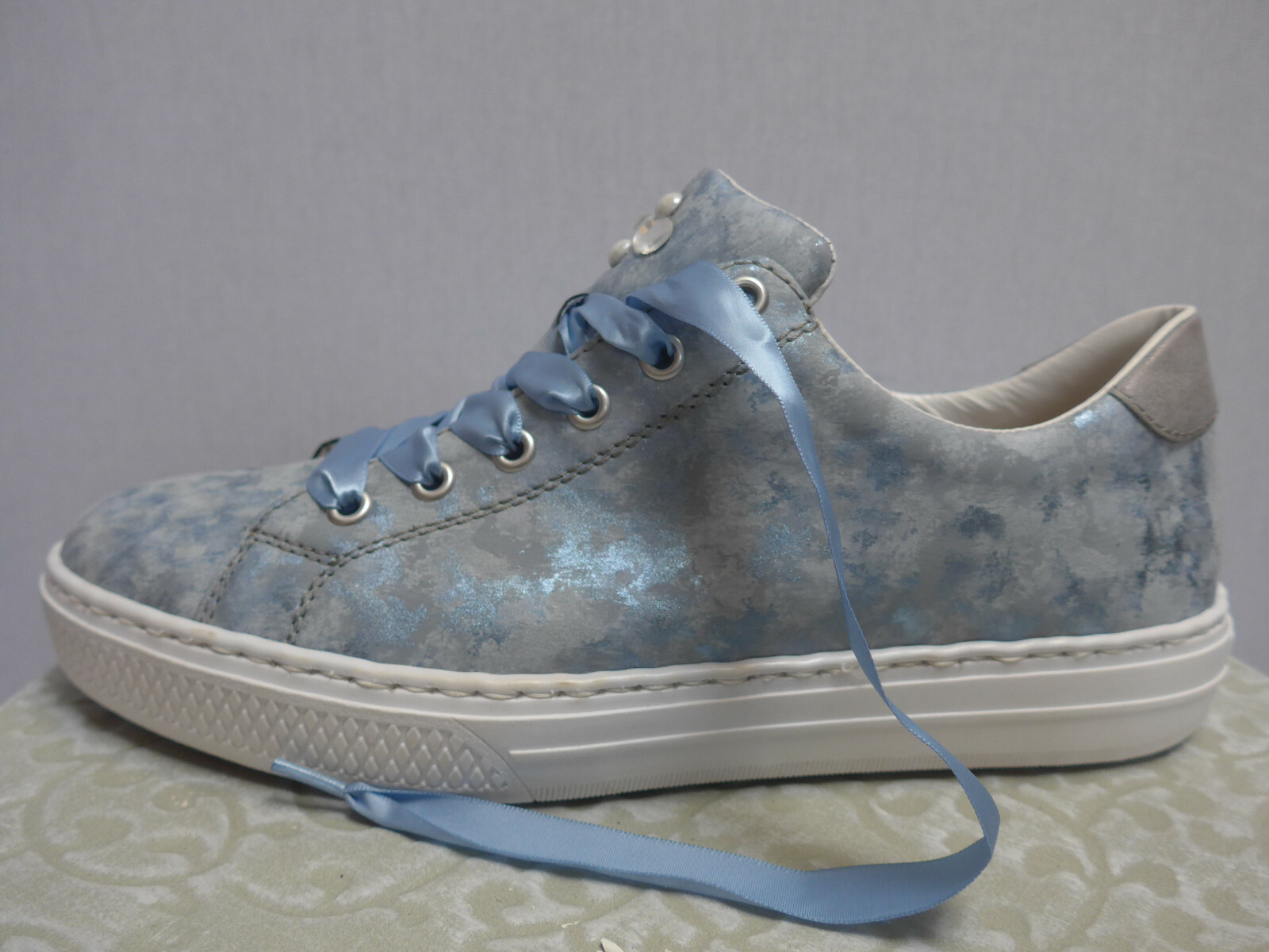 Rieker Damen Schnürschuh Turnschuhe Schuh Halbschuh Blau Ton Gr. 41 (136) Rieker Damen Schnürschuh Turnschuhe Schuh Halbschuh Blau Ton Gr. 41 (136)