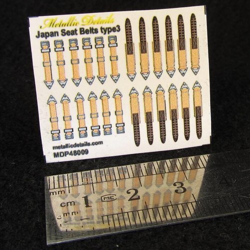 Japan Sicherheitsgurte WWII Typ 3 3D Decals Maßstab 1:48 für Plastik Modellbausatz MDP48009 - Bild 1 von 2