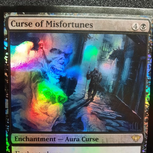 Magic the Gathering, Curse of Misfortunes, Dark Ascension, Foil, Curse, En, NM - Picture 2 of 13