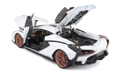 BBURAGO 1:18 LAMBORGHINI SIAN FKP 37 2020 DIE-CAST WHITE 18-11046 - Picture 3 of 4