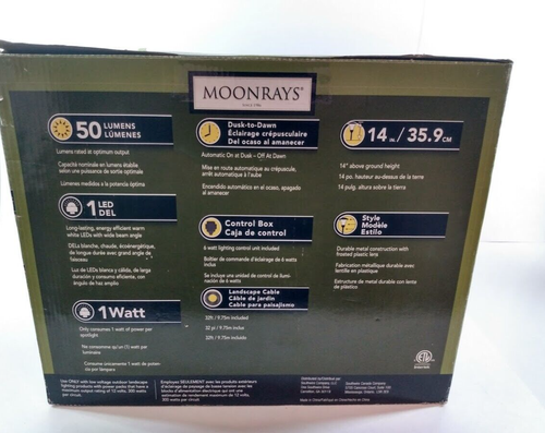 MOONRAYS 4 LED Low Voltage Landscape Light Kit w/Automatic Control & Wire 95550 - Picture 4 of 6