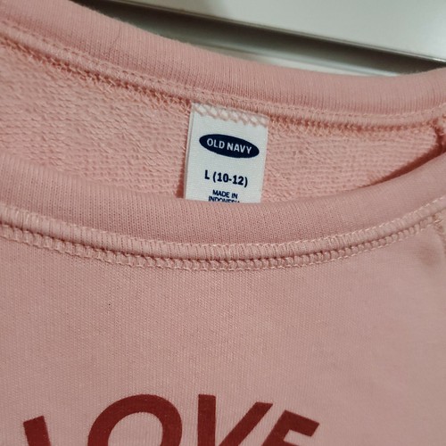 Girls Long Sleeve Shirt Pink Size Large 10 12 - Picture 3 of 4