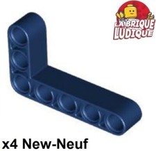 Lego Technic 4X Liftarm 3X5 L Shape Thick Dark Blue 32526 New