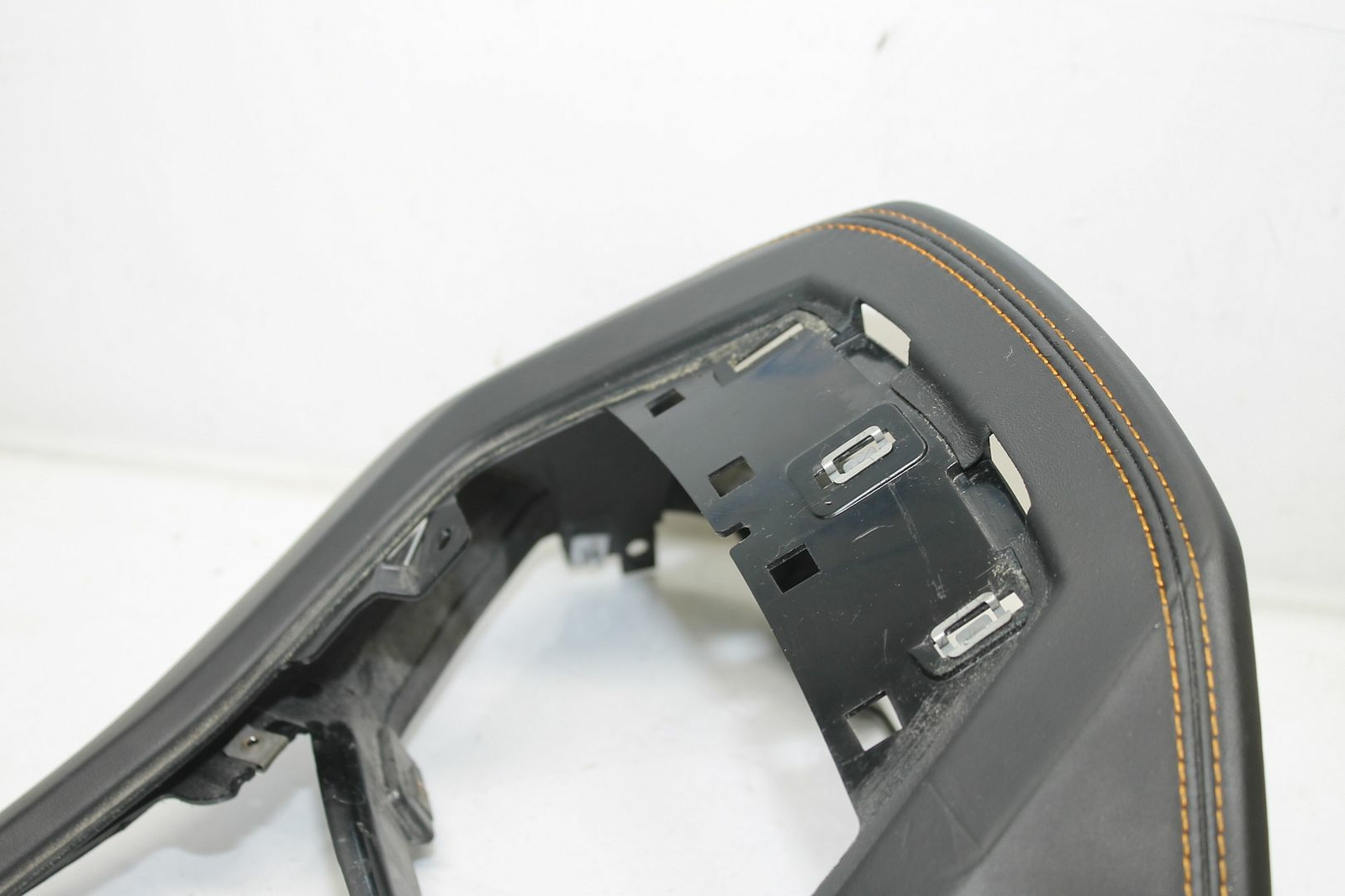 2019 LAMBORGHINI HURACAN GAUGE CLUSTER SURROUND HOOD ORANGE STITCHED 4T0858291