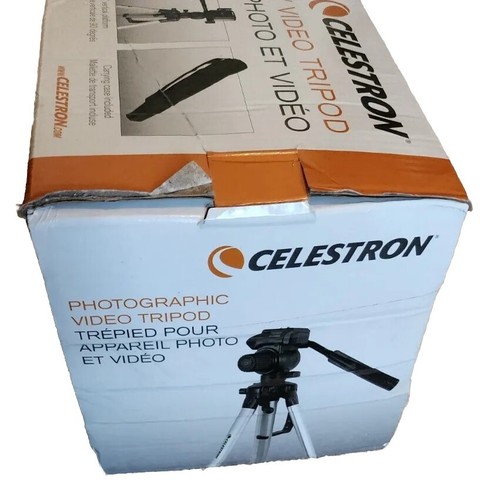 Celestron Photographic Video Tripod 93606 aluminum photography sportsman science - Picture 2 of 6