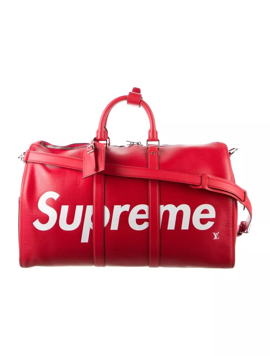 Louis Vuitton X Supreme Keepall Bandouliere 45 Travel Bag / Limited Edition