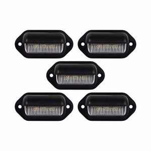 Details About Led License Plate Light Interior Step Light Black Trailer Rv Truck 5 Pk