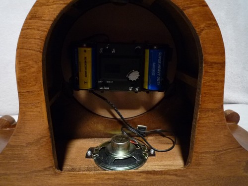 HOWARD MILLER: DUAL CHIME WESTMINSTER CHERRY MANTLE CLOCK ALBRIGHT 635-114 - Bild 7 von 7