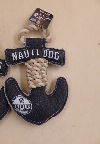 ANCHOR NAUTI PERRO JUGUETE NUEVO CON ETIQUETAS por PAVILLION REGALOS Lona Azul con Cuerda pa399 - Imagen 4 de 4