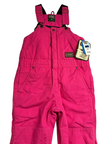 C.E. Schmidt Workwear Girls Small Hot Pink Overalls Coveralls Snow Insulted - Picture 3 of 11