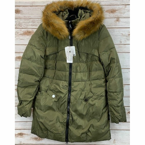 Valuker Women's Down Jacket with Faux Fur Trim Hood