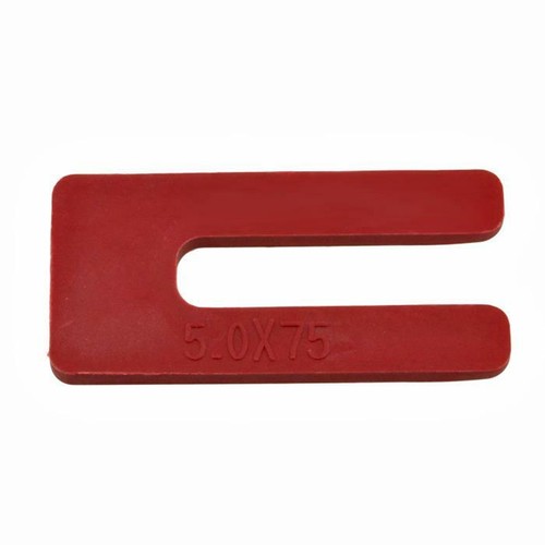 Qty 2000 Window Packer 5mm x 75mm x 36mm Red Plastic Horseshoe Packing Shim - Picture 2 of 2