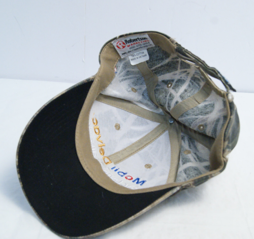 NASCAR Baseball Cap Camo Curved Brim Embroidered Logo Mobil Delvac Never Worn - Picture 5 of 6