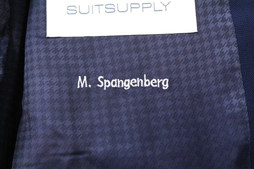 Suitsupply La Spalla Hombre Traje UK44R Forro Vestido Azul Lana 2 PC - Imagen 15 de 16