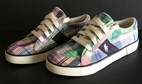 Polo Ralph Lauren Plaid Casual Sneakers 