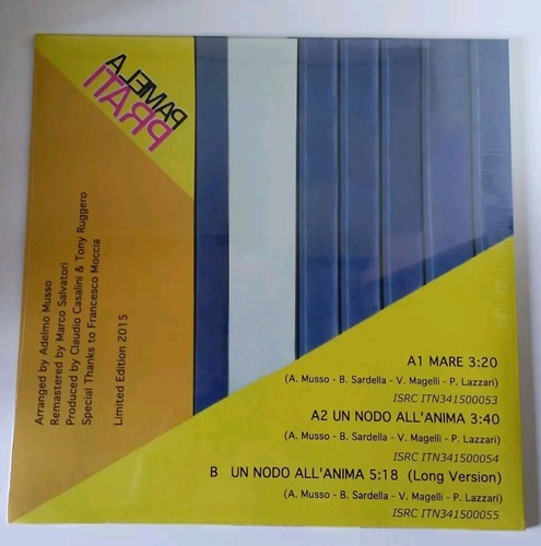 PAMELA PRATI - MARE - UN NODO ALL'ANIMA - Vinile Rosa 12” Mix Italo Disco Sexy - Foto 3 di 3