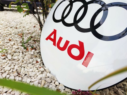 Enamel plaque AUDI 50 cm WARRANTY-10 ys collectable sign logo plate emblem - Picture 3 of 5