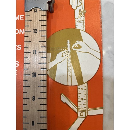 Woolworth 24” Skirt Marker Tool New Original Box W26 Vintage - Picture 4 of 11