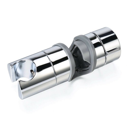 ABS Chrome Adjustable 19~25mm Shower Rail Head Slider Riser Holder Bracket Slide - Picture 7 of 7