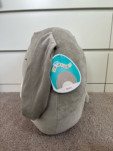 Squishmallows Blake Bunny 16 “ Grey Rabbit Big Plush Easter Gift 2020 Kellytoy - Picture 2 of 3