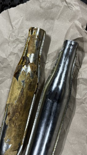 Original Ziggare M72 K-750, K750 Dnepr 12 MT Exhaust Pipes Chrome Muffler Ural R - Bild 6 von 12