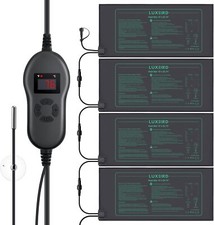 4 Pack Seedling Heat Mats with Digital Thermostat Controller for Breeding