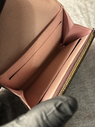 Louis Vuitton Damier Ebene Rosalie Coin Purse Rose Ballerine - Picture 9 of 11